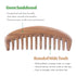 Wide Tooth Hair Comb - Natural Detangling Wooden Comb for Curly Hair - Sandalwood Comb