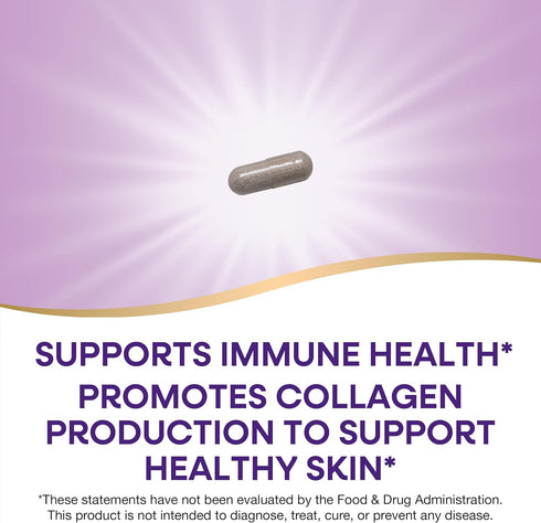 Nature's Way Vitamin C with Rose Hips Extra Strength, 1000 mg per Serving for Immune Support.