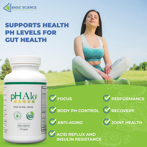 pHAlo pH Balance Supplement Pills - Magnesium, Bicarbonates Capsules for Alkaline Balance - Natural Treatment