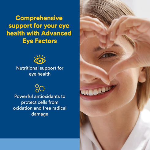 Natural Factors Advanced Eye Factors, Antioxidant Support for Healthy Vision, 60 Capsules