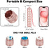 Portable Waterproof Metal Pill Organizer - Compact Travel Pill Box, 7 Day Daily Holder for Small Pills, Aluminum Alloy,