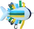 SENSORY4U Narwhal Buckle Pillow, Sensory Motor Aid for Fine Motor Skills and Pediatric Occupational Therapy Support