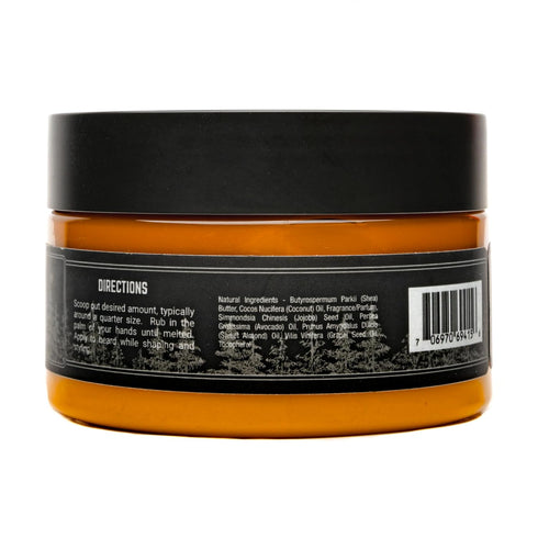 Live Bearded Beard Butter, 3 fl oz - All-Natural Leave-in Conditioner and Softener with Shea, Made in the USA -