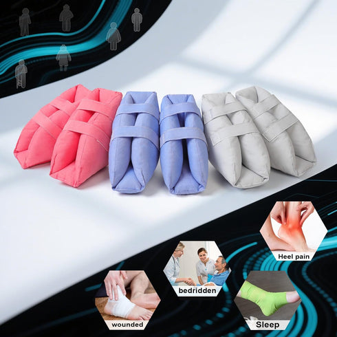 Heel Protector for Pressure Sores, Adjustable Heel Pad Bed Sore Relief Boot, Pressure Ulcer Cushion with Ankle & Feet