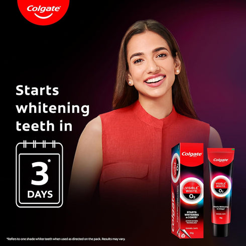 O2, (50g/1.7oz) Colgate Visible White Teeth Whitening Toothpaste