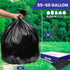 Plasticplace 55-60 Gallon Trash Bags, 1.2 Mil‚ Black Heavy Duty Garbage Can Liners‚ 38” x 58” (50 Count)