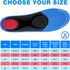 Orthotics Arch Support Insoles for Metatarsalgia - Mortons Neuroma Inserts Relief for Flat Feet, Plantar Fasciitis (Red