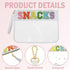 Snack Bags Clear Pouch Travel Makeup Bag Chenille Letter Bags for Zipper Pouch Clear Cosmetic Bag Clear Tote Bag Makeup Travel Bag for Women