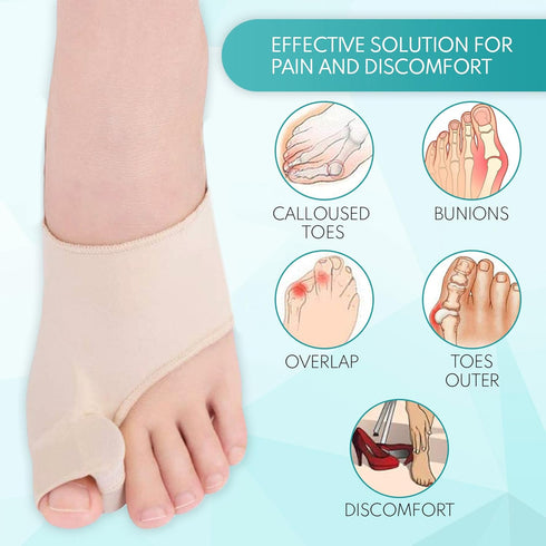 Bunion Corrector and Orthopedic Hallux Valgus Relief Splint, Gel Bunion Pads, Toe Spreader for Men and Women
