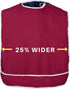 Shorewood Medical Adult Bib for Men, Women. Adjustable neck. Waterproof Inner Lining & Crumb Catcher.Machine wash & Dry