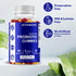 Vitamatic Probiotic Sugar Free Gummies, 5 Billion CFUs for Digestive, Immune & Gut Health, Gluten Free for Men and
