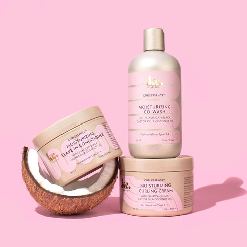 KeraCare CurlEssence Moisturizing Coconut Curling Cream, 11.25 oz, with Jamaican Black Castor Oil & Coconut Oil