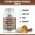 Stamiron Lions Mane Supplement with Turkey Tail & Cordyceps Extract, 90 Count