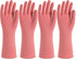SIFANGKE Rubber Cleaning Gloves for Dishwashing, 4 Pairs Reusable Kitchen Gloves for Washing