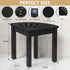 12 inch Domax Bamboo Corner Shower Foot Rest Stool for Shaving Legs, Non-Slip Waterproof Small Corner Shower Bench