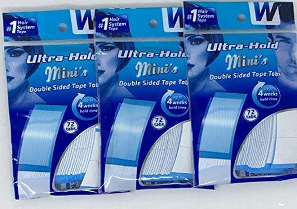 Ultra Hold Mini Tabs Tape, 3 Packs of 72 = 216 Tabs (Package May Vary)