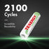Tenergy Centura AAA NIMH Rechargeable Battery, 800mAh Low Self-Discharge, 24 Pack
