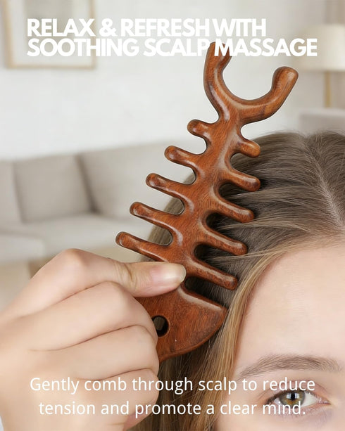 Tinuos Tool,4-in-1 Fishbone Massage Full Body Massager for Neck, Back, Head & Eye Relief Deep Tissue Trigger Point
