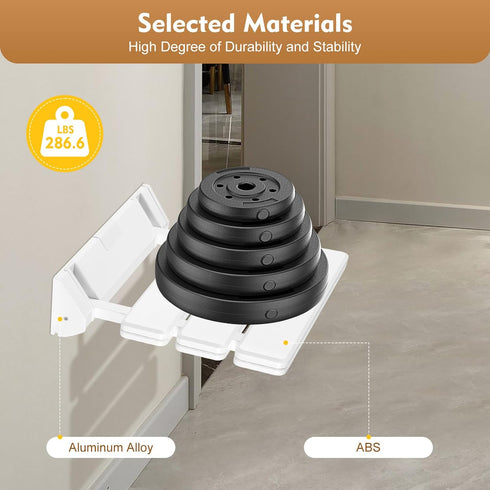 YUMIONB 12.6"X13.38" 286.6lbs Foldable Shower Seat, Modern Stainless Steel Folding Shower Seat Bench Wall Mount Bench