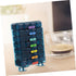 Portable Weekly Medicine Organizer Reusable Pill Case with Compartments Tight Seal Travel-Friendly Compact Storage Box
