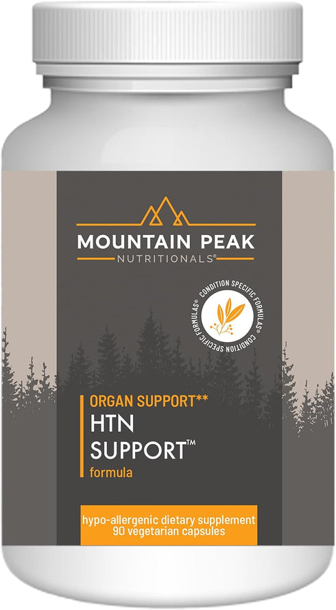 Mountain Peak Nutritionals HTN Support Organ Supplement for Healthy Blood Pressure & Cardiovascular System, 90 Capsules