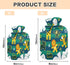 miaozhen 2L Funny Giraffe Monkey Stripe Green Blue Cute hot Water Bottle with Soft Cover hot Compress for Period Cramps