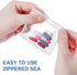 Meanplan 50 Pcs Reusable Pill Pouches, Clear Zippered Pill Bag, Transparent PVC Toiletry Carry Pouch, Travel Organizer