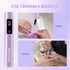 Mini UV Light for Gel Nails, Handheld Nail Lamp with Stand, Portable Cordless UV Nail Dryer Light, Violet