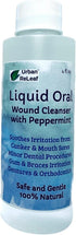 Urban ReLeaf Liquid Oral Wound Cleanser with Peppermint, Soothe Irritation, Speed Healing, Natural Sea Salt Soak for