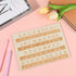 InnoHHustle 0.4'' Braille Alphabet Board Thickened Wooden Braille Fingerboard Engraving Raised Dots Alphabet Chart