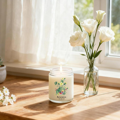 Scented,37.8 oz Summer Set Candles for Home Long Lasting, Natural Non Toxic Soy Candles, Spring & Scented Candles