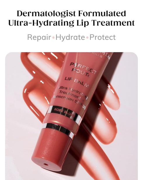 KAPLAN MD Perfect Pout SPF Lip Balm - Ultra Hydrating Treatment for Dry Lips, Sunscreen SPF 30, Non-Sticky