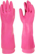 MAMISON Pink Kitchen Rubber Glove (XXL) - Reusable Waterproof Household Cleaning