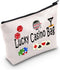 TSOTMO Casino Gamble Zipper Pouch Gift Bag for Gambler, Casino Lover, Gambling Gift, Slots, Dice, Poker Chips - Casino