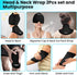 iTHERAU Migraine Relief Cap & Neck Ice Pack, 2Pcs-Set Reusable Headache Hat Ice Pack Mask, Gel Cold Compress Head Wrap
