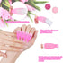 MORGLES Nail Polish Remover Clips Kit, 10 Pcs Nail Clips, 300 Pcs Cotton Pads, Glass Shiner, Cuticle Pusher