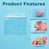 100 Packs 6 mil Sturdy Pill Bags, 3x2.75 inch BPA Free Waterproof Reusable Bags for Travel and Crafts