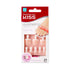 KISS Everlasting Press On Toenails, 'Limitless', French, Short Size, Squoval Shape, 24 Nails, Glue Included