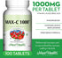 1000 mg Vitamin C Tablets - Ultra High Absorption, 100 Count, Gluten Free Non-GMO Supplement