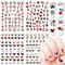 Valentine Day Nail Art Stickers - 3D Self Adhesive Romantic Love Heart Nail Decals for Women Girls DIY Manicure