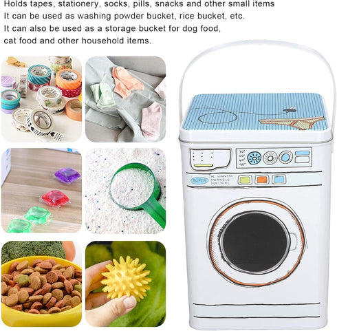 Large Capacity Washing Machine Modeling Powdered Laundry Detergent Container with Perspective Window, Multifunctional
