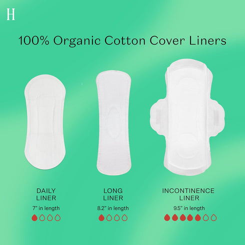 The Honey Pot Company Herbal Pads for Women, Organic Incontinence Overnight Pads with Wings, Cooling Effect, 16 Count
