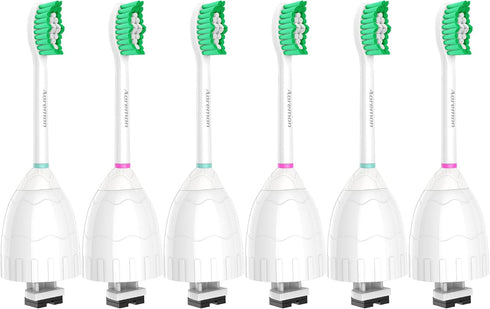 Aoremon Replacement Toothbrush Heads for Philips Sonicare E-Series Essence HX7022/66, 6 Pack