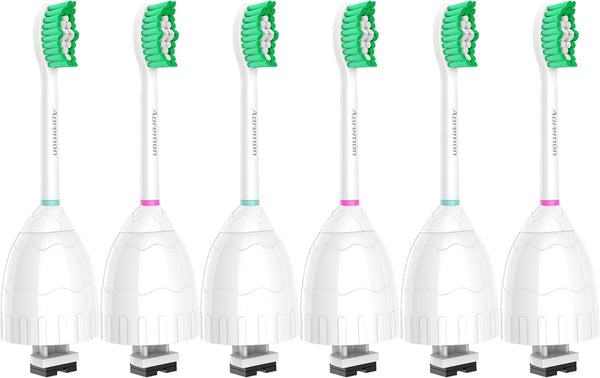 Aoremon Replacement Toothbrush Heads for Philips Sonicare E-Series Essence HX7022/66, 6 Pack