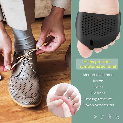 Metatarsal Pads, Gel Toe Separators, Bunion Corrector Cushion, Soft & Breathable for Rapid Pain Relief
