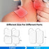 Durable Replacement Pads Compatible with AUVON TENS 7000 TENS Unit, 12 pcs Multiple Sizes