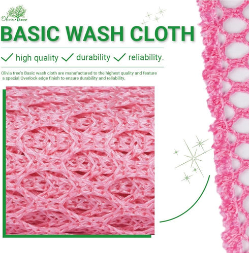 Olivia Tree 5PCS Innovative Dish Washing Net Cloths, Quick Dry Scourer, Perfect Scrubber for Dishes 11" x 11"
