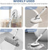 SetSail 4-in-1 52-inch 3 Tile Tub Floor Scrubber with Adjustable Long Handle Shower Cleaner Brush Comes with Window