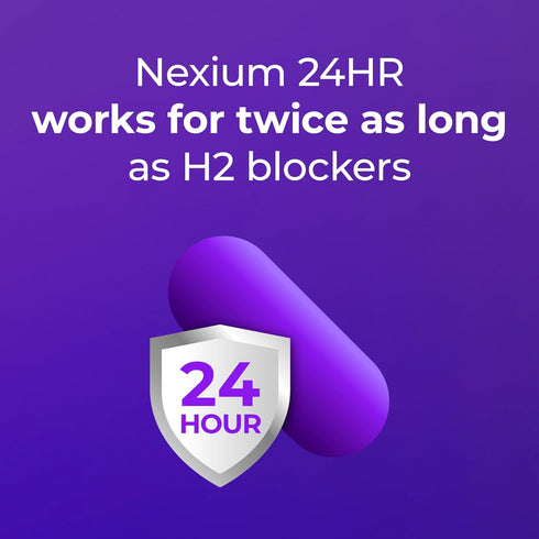 Nexium 24HR Acid Reducer, Heartburn Relief Capsules, 42 Count for All-Day and All-Night Protection