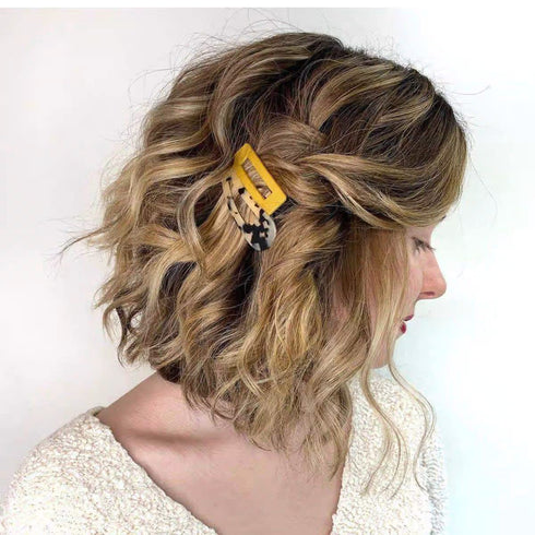 Kitsch Stackable Hair Clips for Women, Fashion Acrylic Hair Accessories, Large Hair Clip for Thick & Thin Hair, 3pcs